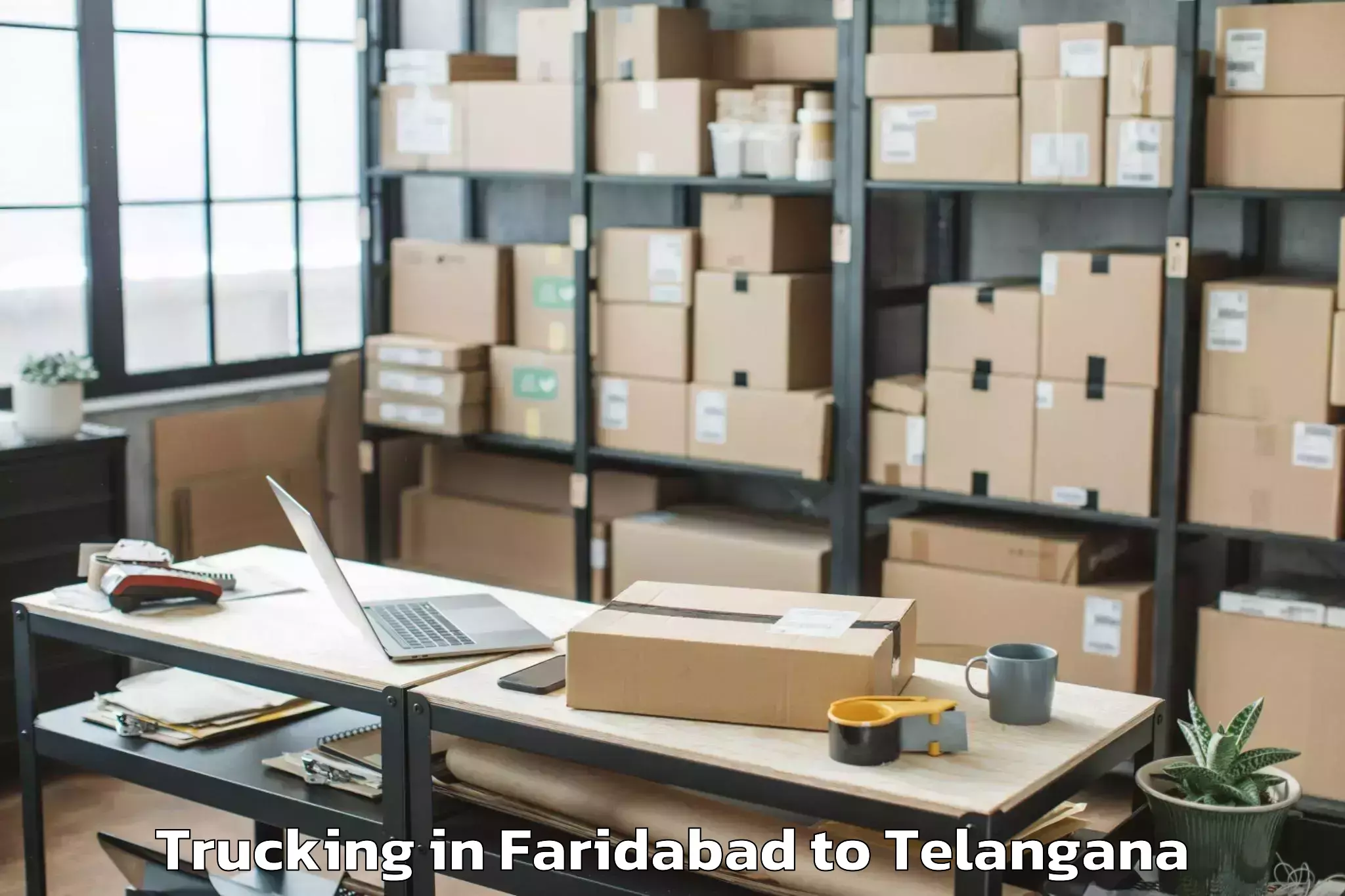 Top Faridabad to Serilingampalle Trucking Available